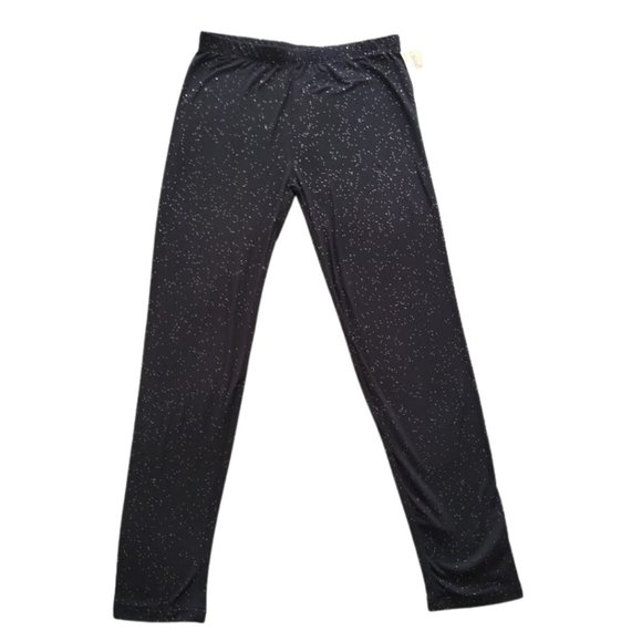 Bobbie Brooks Other - Glitter Black Long Leggings Size L New